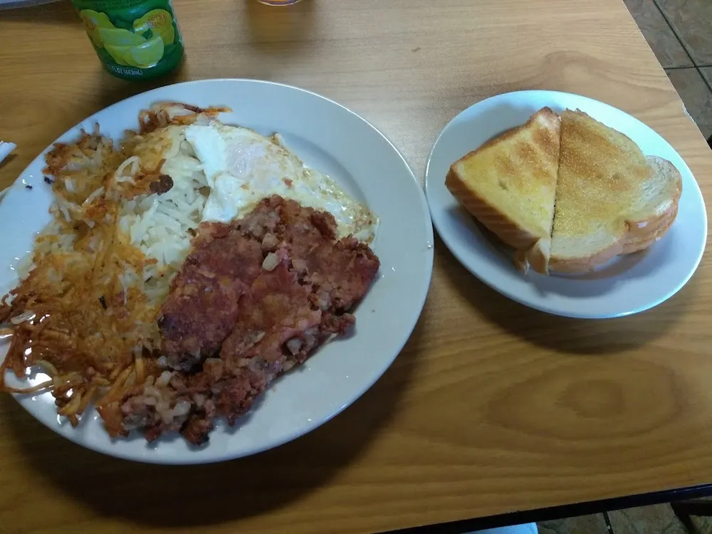 Two Eggs Corned Beef Hash Browns